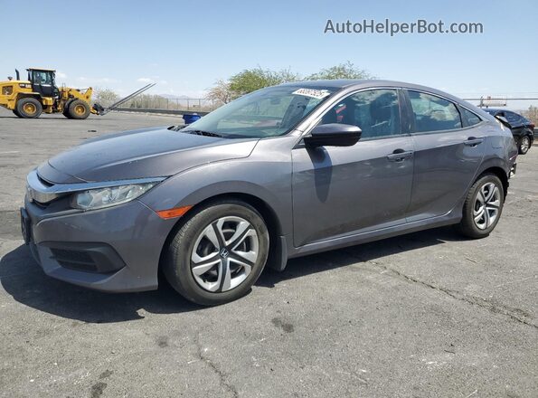 2HGFC2F54JH541423 2018 HONDA CIVIC Gray Vista tres cuartos delantera izquierda