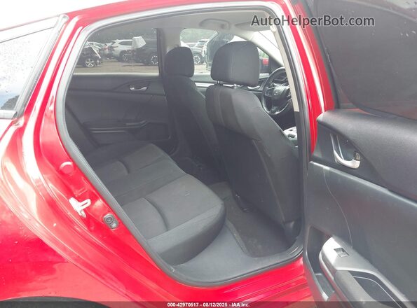 2HGFC2F57JH570723 2018 HONDA CIVIC Red Vista de la etiqueta del VIN