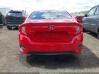 2018 Honda Civic Lx Red vin: 2HGFC2F57JH570723