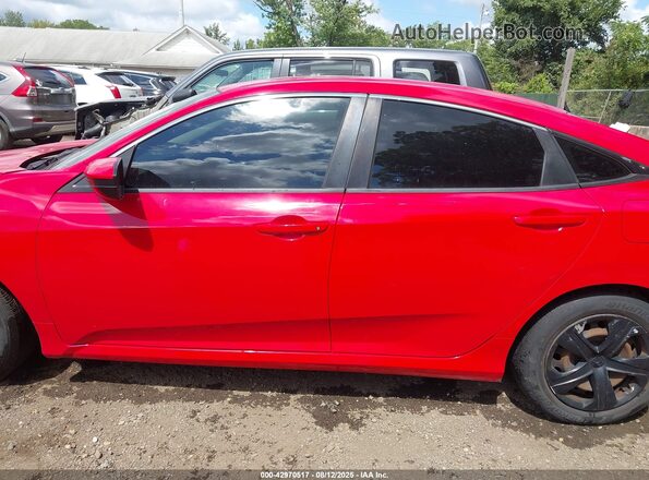 2HGFC2F57JH570723 2018 HONDA CIVIC Red Vista interior de 360 grados