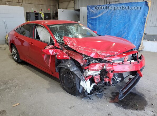 2HGFC2F57JH580264 2018 HONDA CIVIC Red წინა მარჯვენა