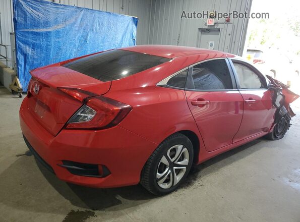 2HGFC2F57JH580264 2018 HONDA CIVIC Red უკანა მარჯვენა