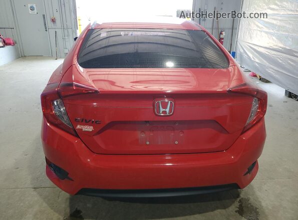 2HGFC2F57JH580264 2018 HONDA CIVIC Red უკანა ხედი