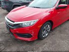 2018 Honda Civic Lx Red vin: 2HGFC2F58JH517593