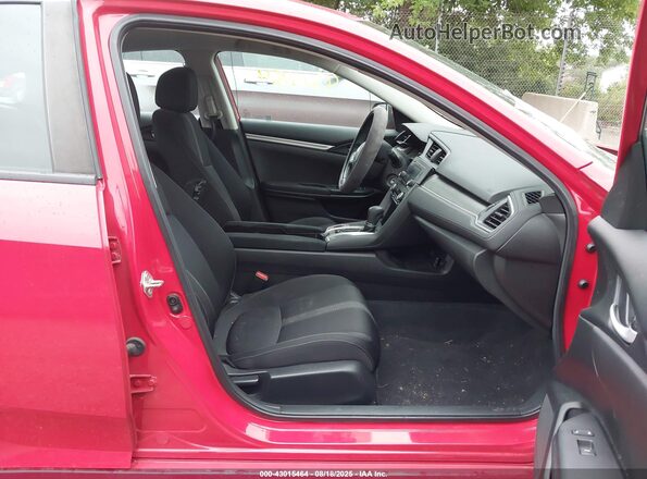 2HGFC2F58JH517593 2018 HONDA CIVIC Red Вид салону спереду
