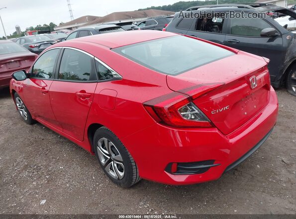 2HGFC2F58JH517593 2018 HONDA CIVIC Red Задня ліва чверть