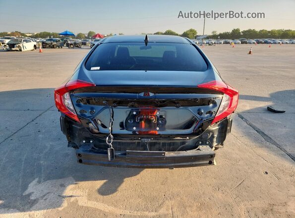 2HGFC2F74JH503448 2018 HONDA CIVIC Black Вид ззаду