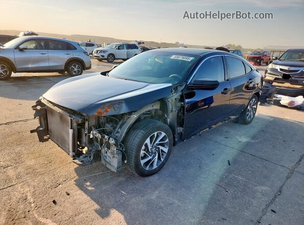 2HGFC2F74JH503448 2018 HONDA CIVIC Black Передня ліва чверть