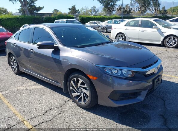 2HGFC2F77JH574000 2018 HONDA CIVIC Gray Передня права чверть