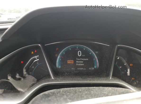 2HGFC2F78JH589377 2018 HONDA CIVIC Blue ხელსაწყოთა პანელის ხედი