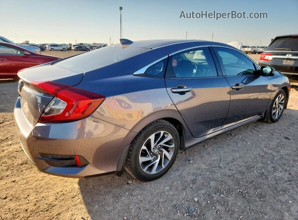 2HGFC2F85JH527458 2018 HONDA CIVIC Gray Задня права чверть