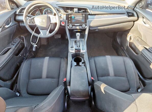 2HGFC2F85JH527458 2018 HONDA CIVIC Gray Вид панелі приладів