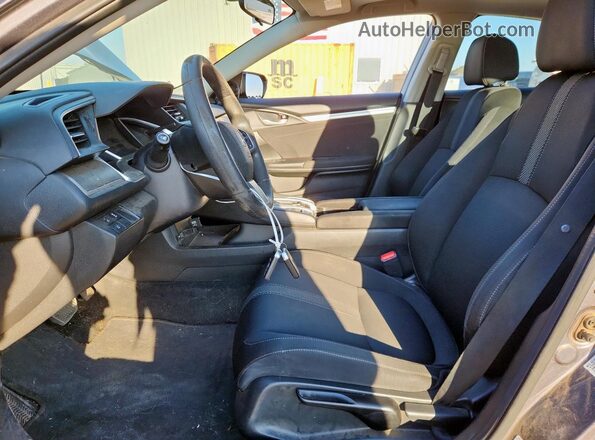 2HGFC2F85JH527458 2018 HONDA CIVIC Gray Вид салону спереду