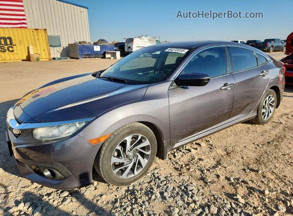 2HGFC2F85JH527458 2018 HONDA CIVIC Gray Передня ліва чверть