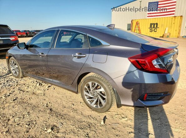 2HGFC2F85JH527458 2018 HONDA CIVIC Gray Задня ліва чверть