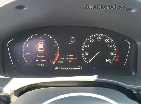 2HGFE2F50SH533122 2025 HONDA CIVIC Black Widok zestawu wskaźników