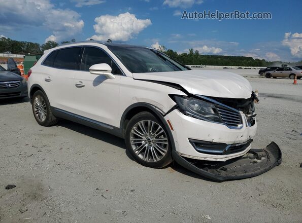 2LMPJ6LR6JBL40312 2018 LINCOLN MKX White Delantero derecho
