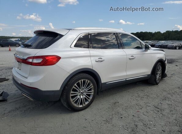 2LMPJ6LR6JBL40312 2018 LINCOLN MKX White Trasero derecho