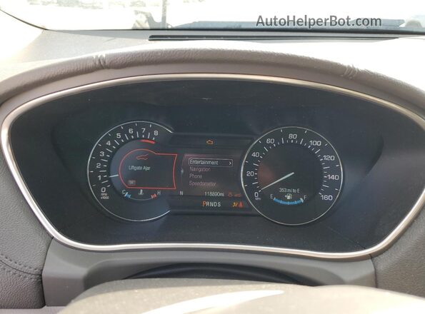 2LMPJ6LR6JBL40312 2018 LINCOLN MKX White Vista del cuadro de instrumentos