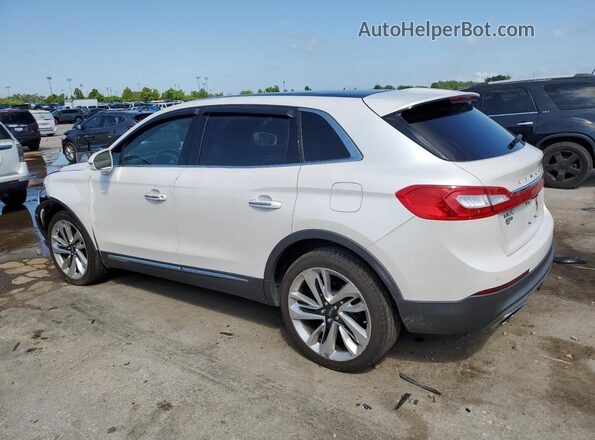 2LMPJ8LPXJBL18291 2018 LINCOLN MKX White Trasero izquierdo