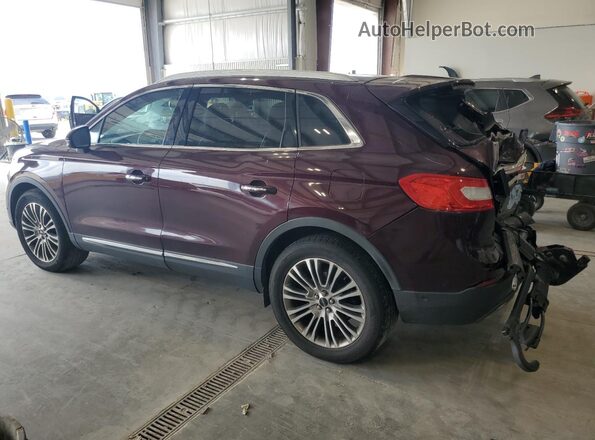 2LMPJ8LRXJBL11214 2018 LINCOLN MKX Maroon Trasero izquierdo