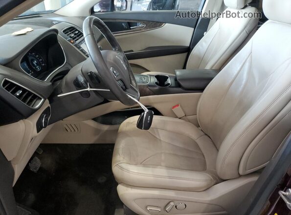 2LMPJ8LRXJBL11214 2018 LINCOLN MKX Maroon Vista interior delantera