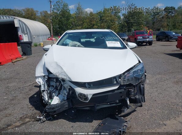 2T1BURHE0JC118784 2018 TOYOTA LL White Instrument cluster view