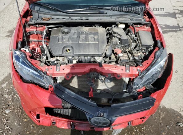 2T1BURHE3JC024057 2018 TOYOTA LL Red Vista interior trasera