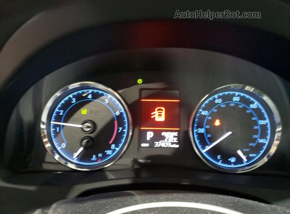 2T1BURHE4JC088253 2018 TOYOTA LL Black Вид щитка приладів
