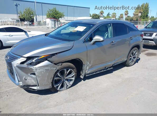2T2BGMCA7KC035168 2019 LEXUS RX 450H Silver Առջևի ձախ երեք քառորդ տեսարան
