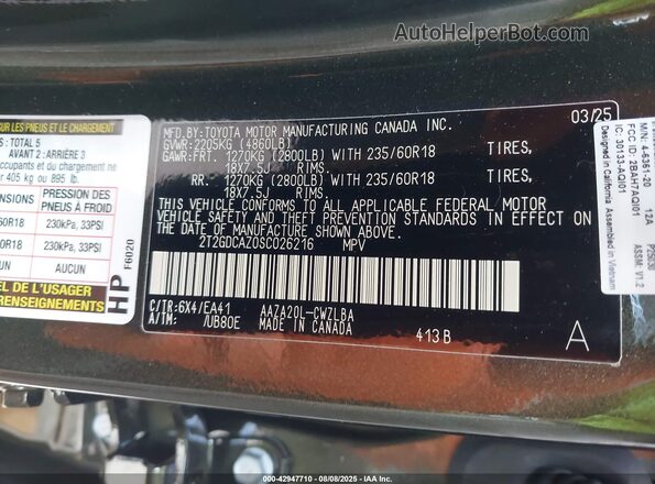2T2GDCAZ0SC026216 2025 LEXUS NX 250 Green Engine compartment view