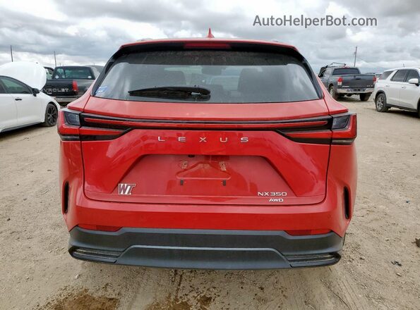 2T2GGCEZ8NC015986 2022 LEXUS NX Red Rear view
