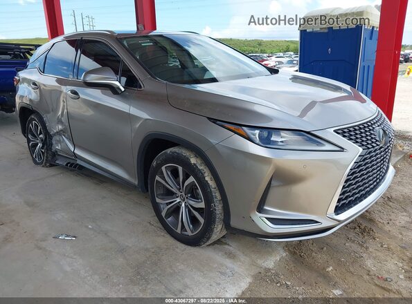 2T2HZMAAXMC188069 2021 LEXUS RX 350 Желто-коричневый Передняя правая четверть