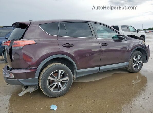 2T3WFREV2JW435665 2018 TOYOTA RAV4 Purple Tył prawy