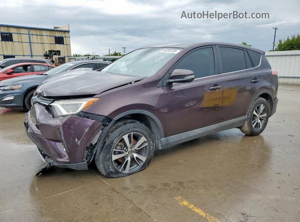 2T3WFREV2JW435665 2018 TOYOTA RAV4 Purple Przód lewy