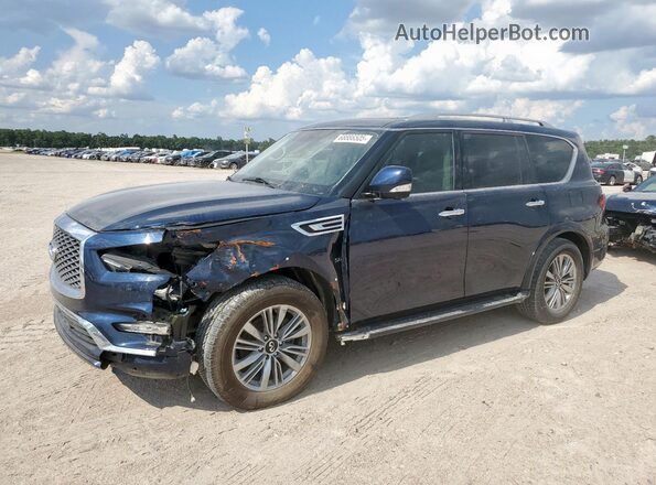 JN8AZ2NF3J9660344 2018 INFINITI QX80 Blue Задня ліва чверть