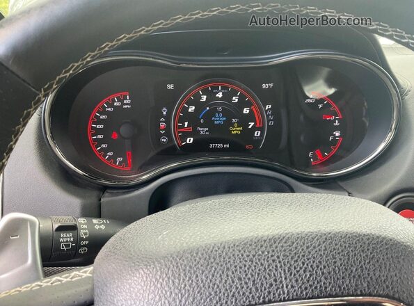 1C4SDJGJXJC231313 2018 DODGE DURANGO Gray Vista del cuadro de instrumentos