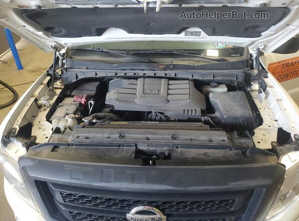 1N6AA1EC5NN107059 2022 NISSAN TITAN Белый Вид подкапотного пространства