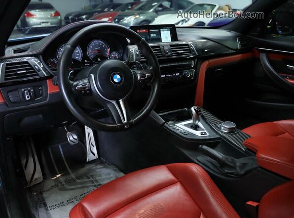 WBS4Y9C58JAA92XXX 2018 BMW M4 Blue Widok zestawu wskaźników