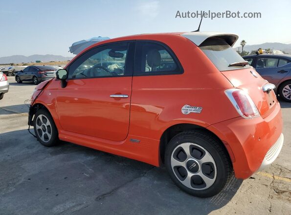 3C3CFFGE7GT136174 2016 FIAT 500 Orange Trasero izquierdo