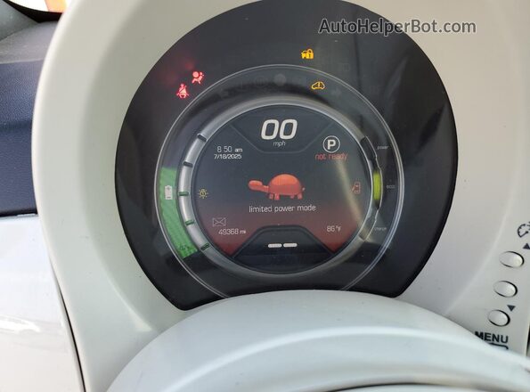 3C3CFFGE7GT136174 2016 FIAT 500 Orange Vista del cuadro de instrumentos