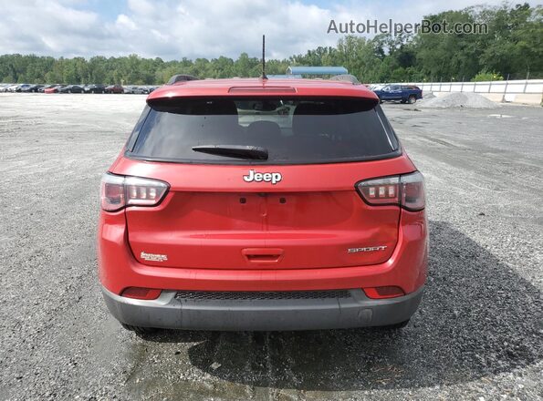 3C4NJCAB3JT212898 2018 JEEP COMPASS Red Вид ззаду