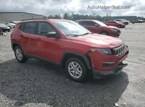 3C4NJCAB3JT212898 2018 JEEP COMPASS Red Передня права чверть