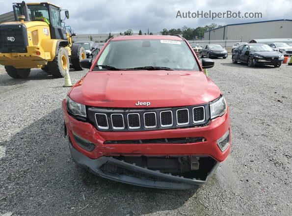3C4NJCAB3JT212898 2018 JEEP COMPASS Red Вид спереду