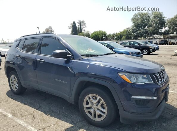 3C4NJCAB6JT123097 2018 JEEP COMPASS Blue Front right