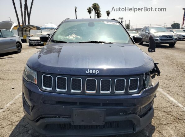 3C4NJCAB6JT123097 2018 JEEP COMPASS Blue Front view