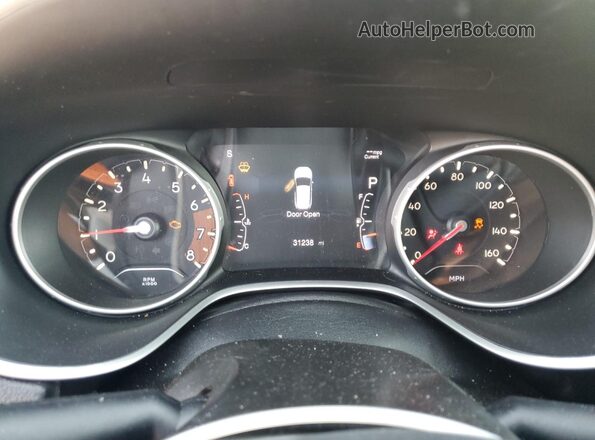 3C4NJCBB3JT461314 2018 JEEP COMPASS Black ხელსაწყოთა პანელის ხედი