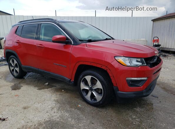 3C4NJCBBXJT266553 2018 JEEP COMPASS Red Front right