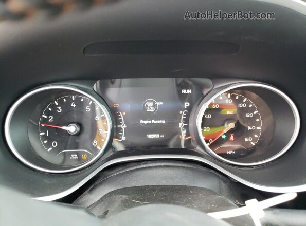 3C4NJCBBXJT266553 2018 JEEP COMPASS Red Instrument cluster view
