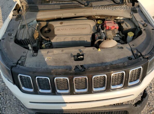 3C4NJCC84KT660064 2019 JEEP COMPASS Белый Вид подкапотного пространства